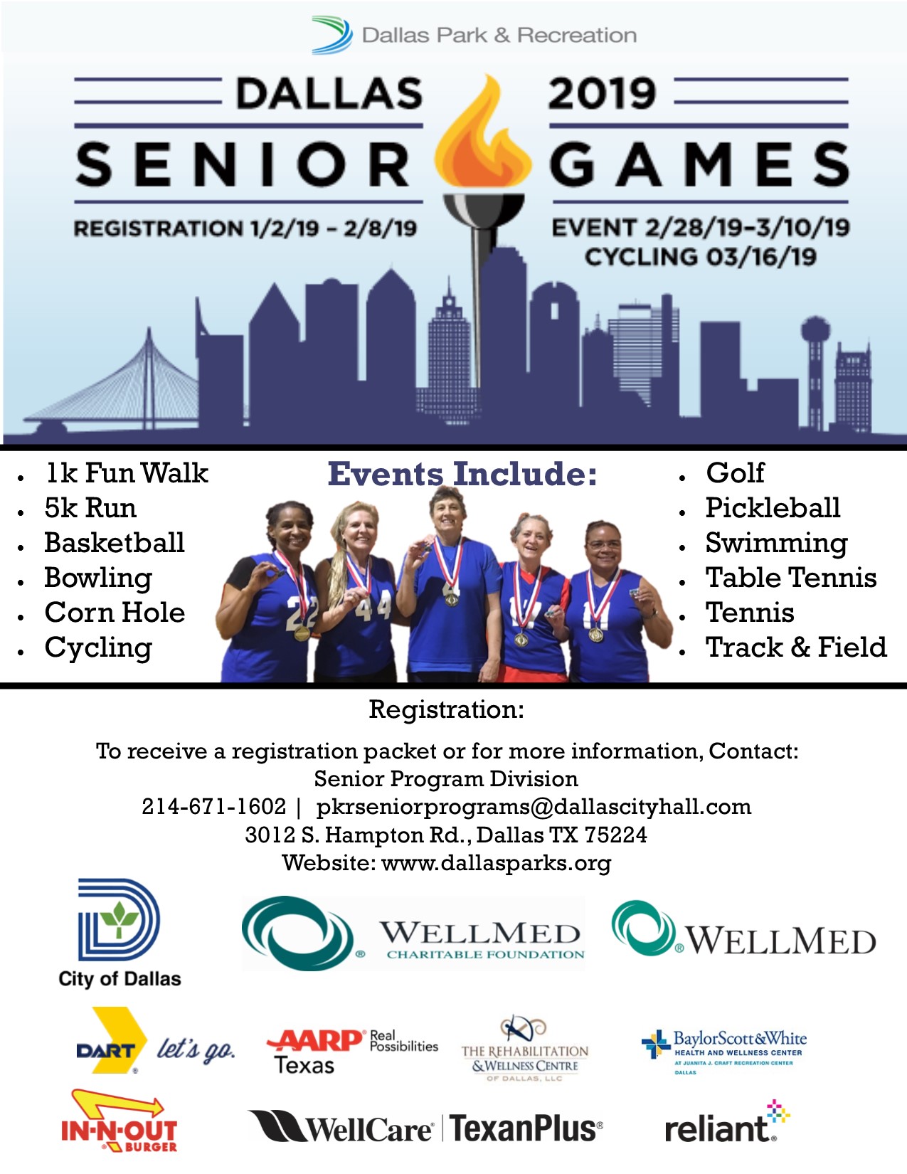 2019 Senior Games Flyer